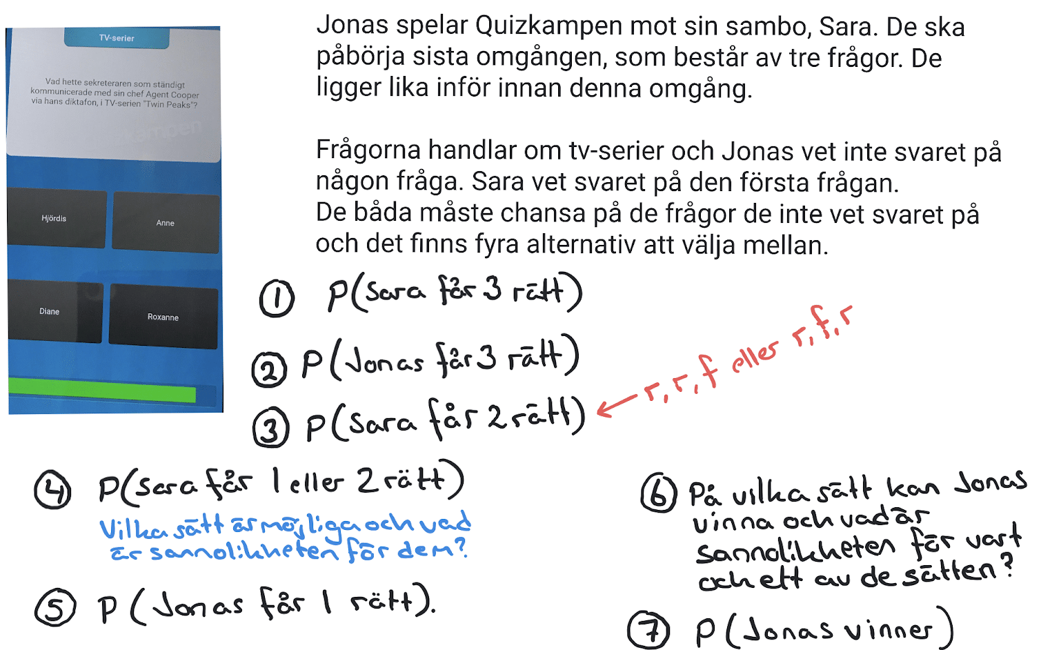 Sannolikhet : Vidma - Videogenomgångar I Matematik.