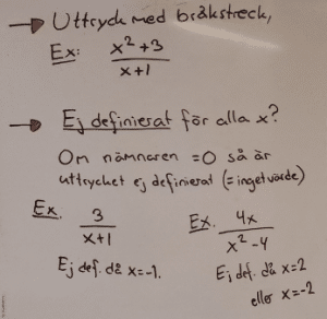 Rationella Uttryck: Introduktion Och Definitionsmängd : Vidma ...