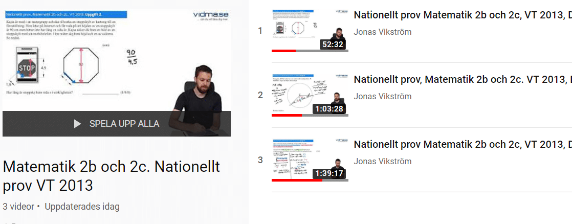 Videoförklaringar Till Nationella Prov I Matematik 2b.